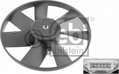 FEBI Вентилятор охлаждения двигателя VW GOLF III/PASSAT/VENTO 60/100W 305mm (1H0959455, 06993)