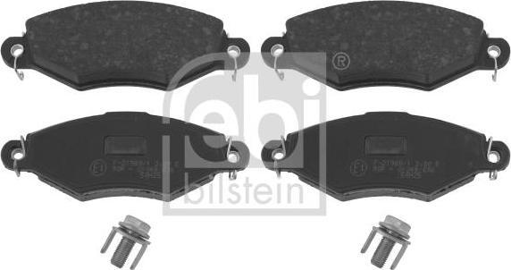 Febi 16226 комплект тормозных колодок, дисковый тормоз на PEUGEOT 206 SW (2E/K)