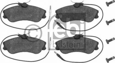 Febi 16237 комплект тормозных колодок, дисковый тормоз на PEUGEOT 306 (7B, N3, N5)