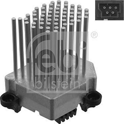 FEBI Блок сопротивлений моторчика отопителя E46/E83(X3) 98-> (64116920365, 31966)