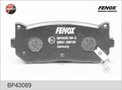 FENOX Колодки диск задние Carens 02-, Shuma II BP43089 (BP43089)