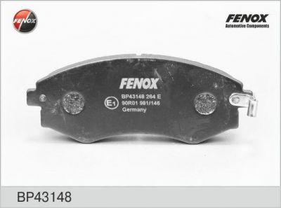 FENOX Колодки тормозные дисковые передние HYUNDAI Coupe, Elantra XD, Lantra II, Matrix, Sonata IV (EF) (BP43148)