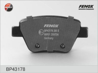 FENOX Колодки тормозные задние AUDI A3 / VW Beetle, Caddy III, Jetta V, Touran / SKODA Octavia II, Superb (BP43178)