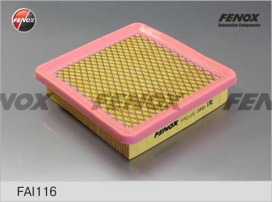 Fenox FAI116 Фильтр воздушный HYUNDAI ELANTRA/i30/KIA CEED 1.4-2.0 06-