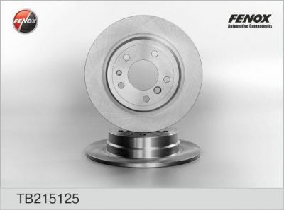 FENOX Диск тормозной задний (E34) (к-кт 2 шт., цена за 1 шт.) (TB215125)