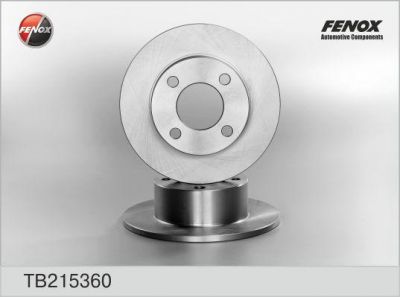 FENOX Диск тормозной задний AUDI 100 (к-кт 2 шт., цена за 1 шт.) (TB215360)