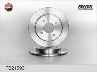 FENOX Диск тормозной (к-кт 2 шт., цена за 1 шт.) (TB215931)
