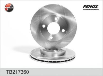 FENOX Диск тормозной передний AUDI 80, 90, 100 (к-кт 2 шт., цена за 1 шт.) (TB217360)