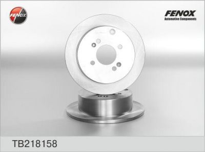 FENOX Диск тормозной задний HYUNDAI Accent III (MC), Getz / KIA Rio II(к-кт 2 шт., цена за 1 шт.) (TB218158)