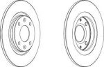 Ferodo DDF051 тормозной диск на PEUGEOT 405 II Break (4E)