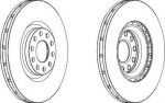 Ferodo DDF1166C тормозной диск на AUDI A6 Avant (4B5, C5)