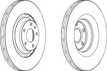 Ferodo DDF1238 тормозной диск на AUDI A6 Allroad (4FH, C6)