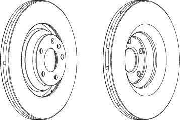 Ferodo DDF1238 тормозной диск на AUDI A6 Allroad (4FH, C6)