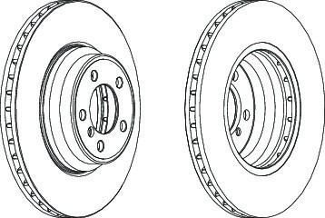 Ferodo DDF1245 тормозной диск на 7 (E65, E66, E67)