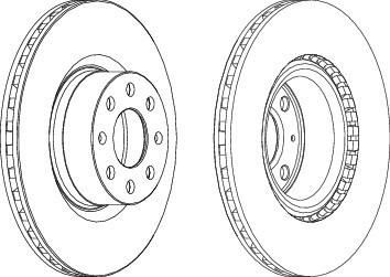 Ferodo DDF1298 тормозной диск на OPEL INSIGNIA седан