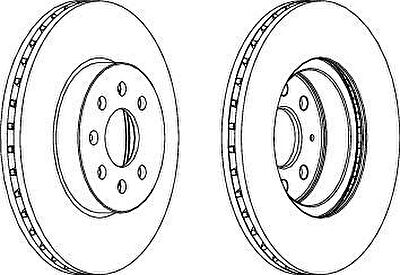 Ferodo DDF1374 тормозной диск на OPEL ASTRA H GTC (L08)