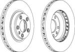 Ferodo DDF1408R-1 тормозной диск на VW TOUAREG (7LA, 7L6, 7L7)