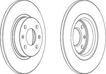 Ferodo DDF141 тормозной диск на FIAT BRAVA (182)