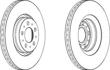 FERODO Торм.диск пер.вент.[316X28] 5 отв.(min 2) (DDF1426C)