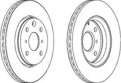 Ferodo DDF1527 тормозной диск на TOYOTA AYGO (PAB4_, KGB4_)