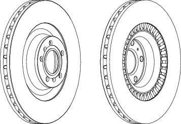 Ferodo DDF1572 тормозной диск на AUDI A6 Allroad (4FH, C6)