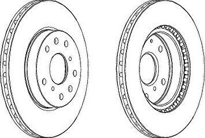 Ferodo DDF1620 тормозной диск на SUZUKI SX4 (EY, GY)