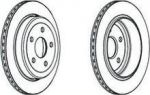 Ferodo DDF2095C тормозной диск на JEEP GRAND CHEROKEE IV (WK, WK2)