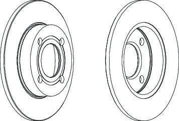 Ferodo DDF216 тормозной диск на AUDI 80 (81, 85, B2)