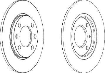 Ferodo DDF263 тормозной диск на PEUGEOT 309 II (3C, 3A)