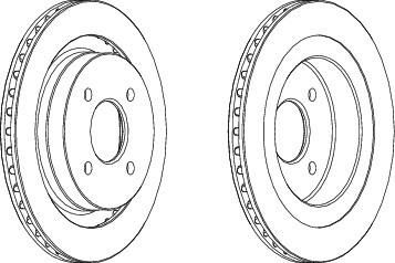 Ferodo DDF338 тормозной диск на CHRYSLER LE BARON седан