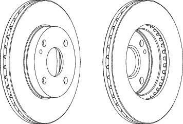 Ferodo DDF393 тормозной диск на MAZDA 323 C IV (BG)