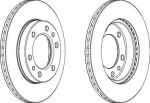 Ferodo DDF526 тормозной диск на TOYOTA HILUX II пикап (LN8_, RN5_, LN6_, YN6_, YN5_, LN5_, RN6_)