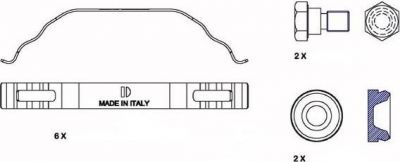 Ferodo FAC173 комплектующие, колодки дискового тормоза на MAN L 2000