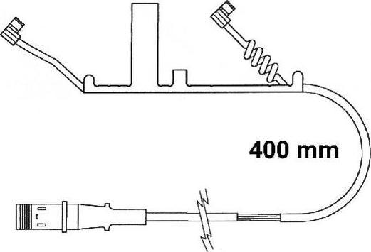 Ferodo FAI162 сигнализатор, износ тормозных колодок на MAN F 2000