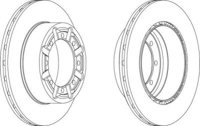 Ferodo FCR340A тормозной диск на NISSAN CABSTAR E