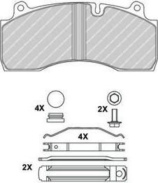 Ferodo FCV1815BFE комплект тормозных колодок, дисковый тормоз на RENAULT TRUCKS Midlum