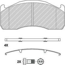 FERODO Комплект тормозных колодок, диско (FCV1952B)
