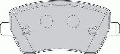 Ferodo FCV773 комплект тормозных колодок, дисковый тормоз на IVECO EuroStar