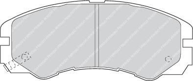 Ferodo FDB1015 комплект тормозных колодок, дисковый тормоз на OPEL FRONTERA B (6B_)