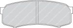 Ferodo FDB1021 комплект тормозных колодок, дисковый тормоз на TOYOTA LAND CRUISER 80 (_J8_)