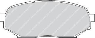 Ferodo FDB1030 комплект тормозных колодок, дисковый тормоз на ISUZU GEMINI седан (JT)
