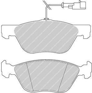FERODO Комплект тормозных колодок, диско (FDB1052)