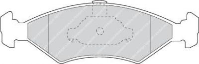 Ferodo FDB1081 комплект тормозных колодок, дисковый тормоз на FORD FIESTA IV (JA_, JB_)
