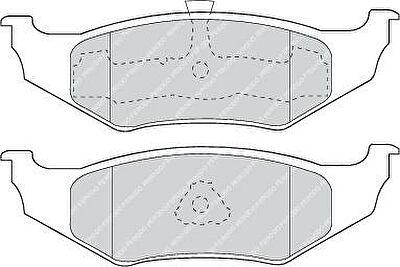 Ferodo FDB1099 комплект тормозных колодок, дисковый тормоз на CHRYSLER STRATUS кабрио (JX)