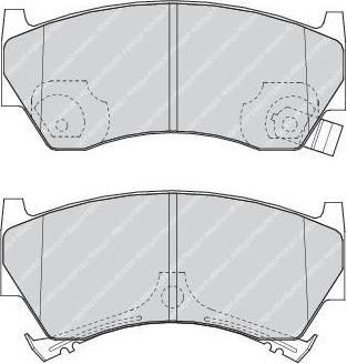 Ferodo FDB1103 комплект тормозных колодок, дисковый тормоз на NISSAN SUNNY III Liftback (N14)