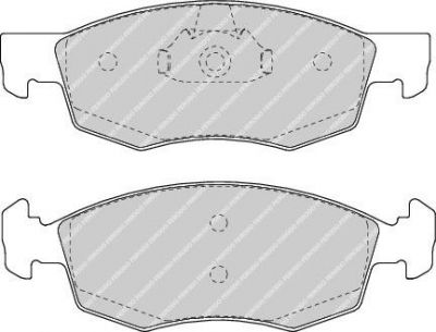 FERODO Комплект тормозных колодок, диско (FDB1376)