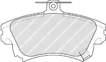 FERODO Комплект тормозных колодок, диско (FDB1384)
