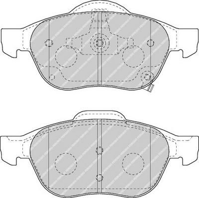 FERODO Комплект тормозных колодок, диско (FDB1447)