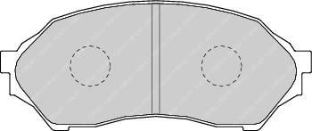 FERODO Комплект тормозных колодок, диско (FDB1455)