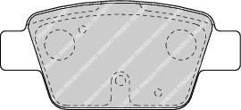 Ferodo FDB1469 комплект тормозных колодок, дисковый тормоз на FIAT STILO (192)